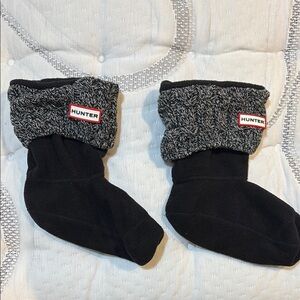 Hunter Black and White Boot Socks